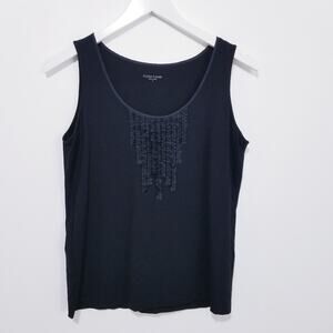 Eileen Fisher Ruffle Sleeveless Blouse